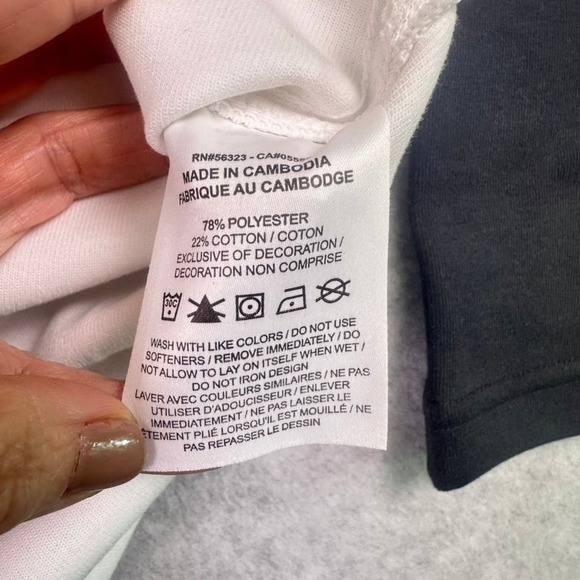 Nike‎ Dri-FIT Women's Zip-Neck Long Sleeve Training Top White Navy NWT - Picture 4 of 12